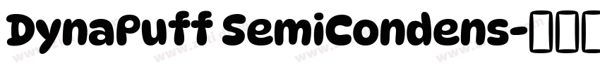 DynaPuff SemiCondens字体转换